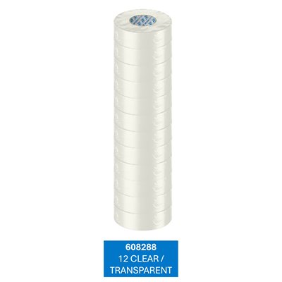 TRANSPARENT Paquet de 12 rouleaux / CLEAR Pack of 12 rolls TRANSPARENT Paquet de 12 rouleaux / CLEAR Pack of 12 rolls